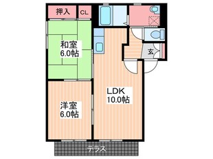 ビュ－テラス地御前の物件間取画像